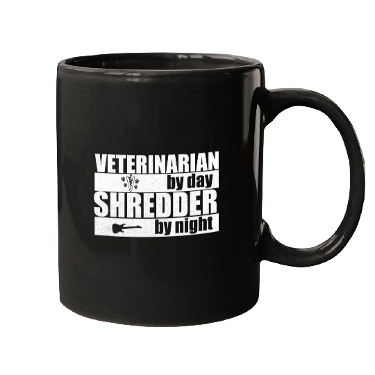 Veterinarian by Day Lead Guitar Shredder by Night Mugs