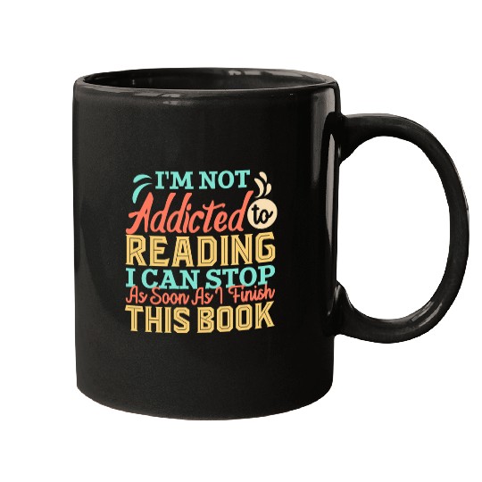 Book Lover Quote Librarian Pun Book Reading Text Design Mugs