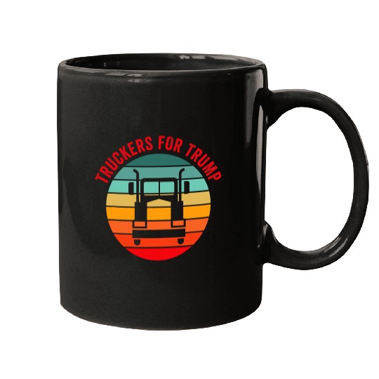 Truckers For Trump Trucker Truck Drivers Funny Election 2024 Mugs