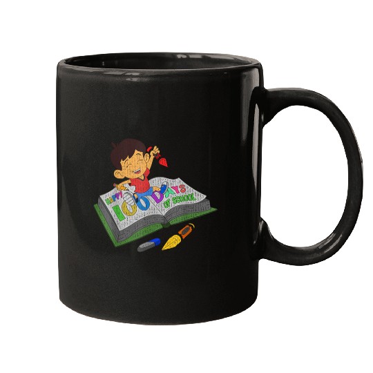 Student Teacher School Celebration Gift 100 Days Of School Mugs