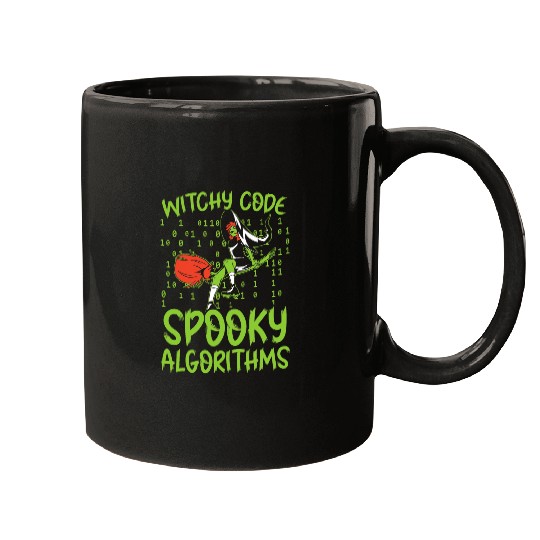 Witchy Code Spooky Algorithms Programmer Halloween Mugs