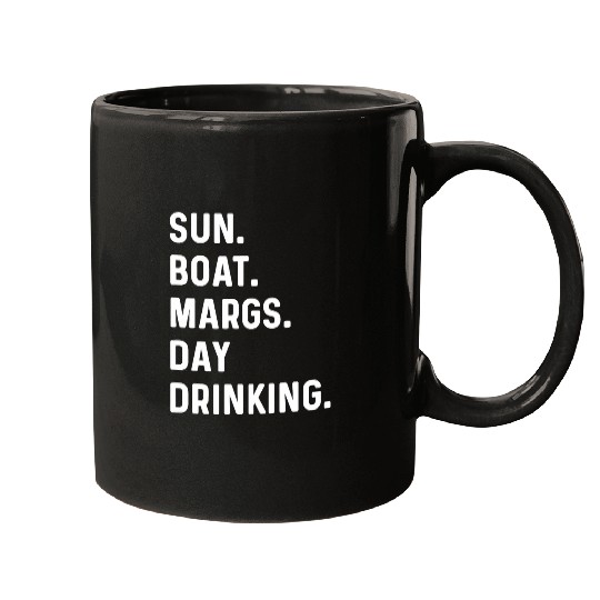Margs Day Drinking Sun Yacht Boat Honeymoon Beach Mugs