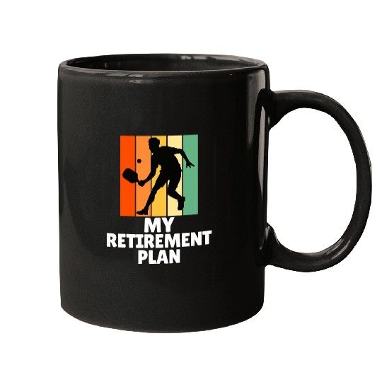Funny PickleBall My Retirement Plan Dink Legend Cool Grandpa Mugs