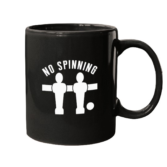 Funny Table Football Foosball No Spinning Mugs