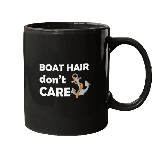 Boat Hair Dont Care Boating Cruise Summer 2 Mugs