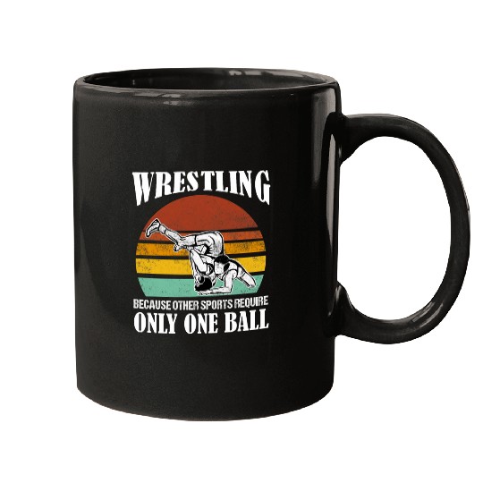 Wrestling Because other Sports require only one Ball Mugs
