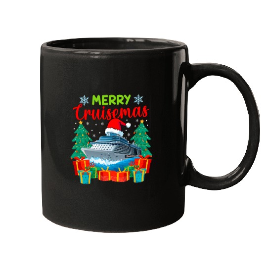 Merry Cruisemas Family Cruise Christmas Funny Boat Trip 7 Mugs