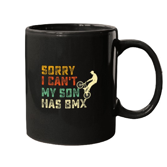 Cute BMX Mom Son BMX Rider Biker Boys Bike Lover Biking Mugs