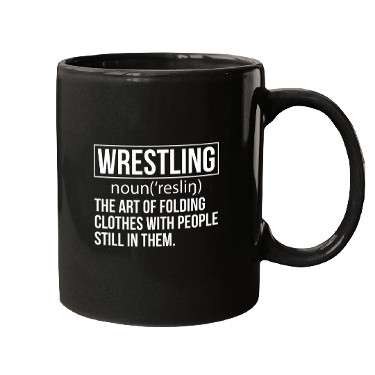 Wrestling Definition Funny Professional Wrestler Wrestling Mugs