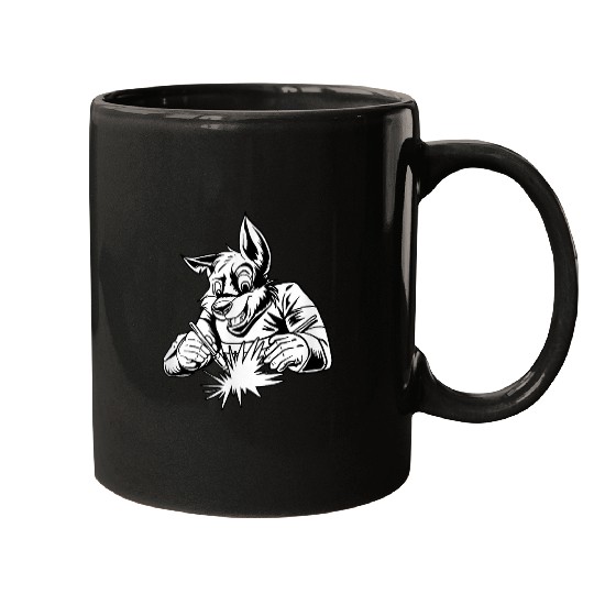 Welding Fox Metal Worker Welder Mugs