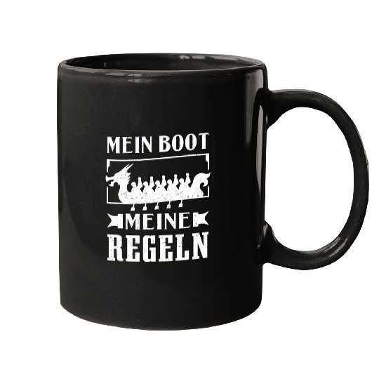 Dragon Boat My Boot My Rules Dragon Boat Racing Paddle Mugs