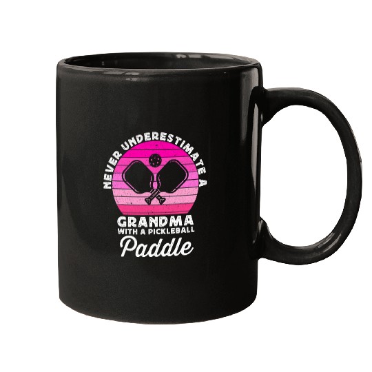 Funny Pickleball Paddle Grandma Nana For Women Paddleball Mugs