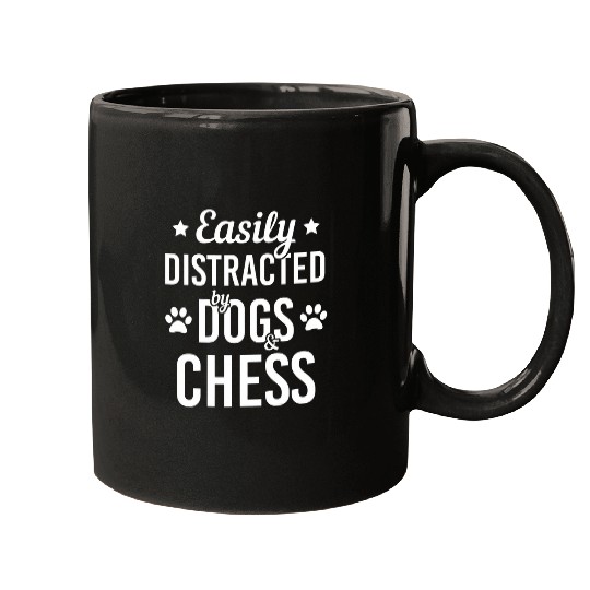 Dog Lover Chess Lover Dogs And Chess Funny Dog Mugs