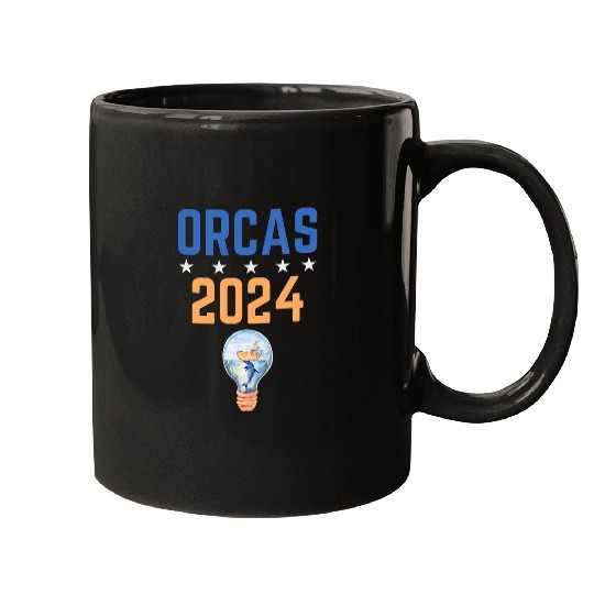 Orcas 2024 Sinking Boat Funny Orca Politics Election Mugs