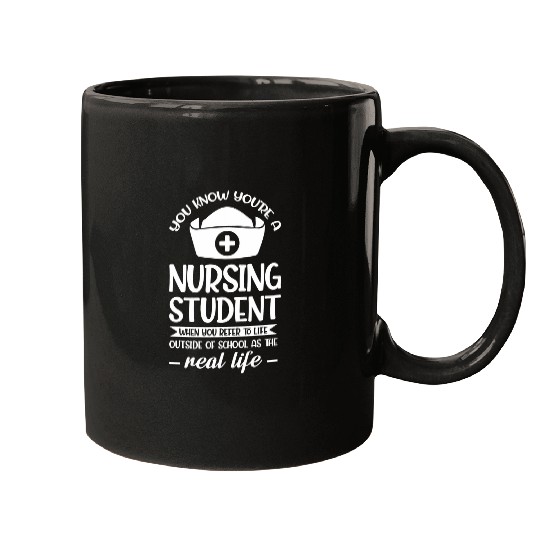 You know youre a nursing student nurses 1 Mugs