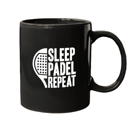 Sleep Padel Repeat Platform Tennis Padel Mugs