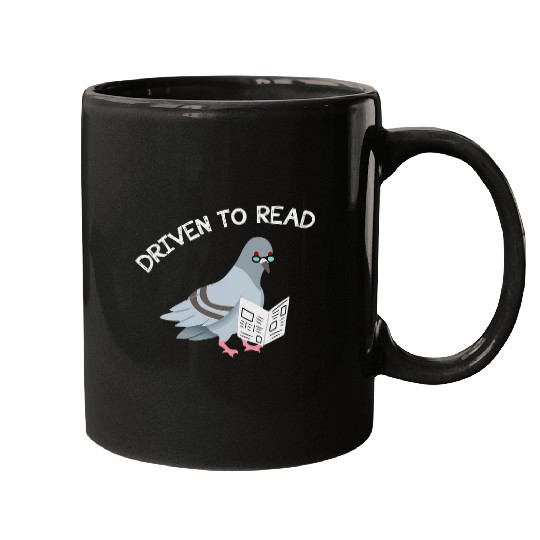 Driven Read Bird Library Reading Books Reader Funny Mugs