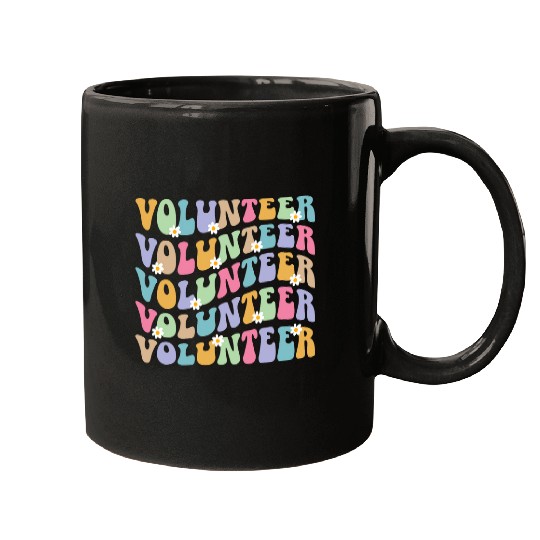Volunteer Groovy Volunteering Voluntary Worker Mugs