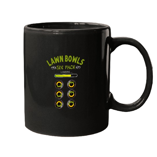 Funny Lawn Bowls Six Pack Idea For Men Lawn Bowling Mugs