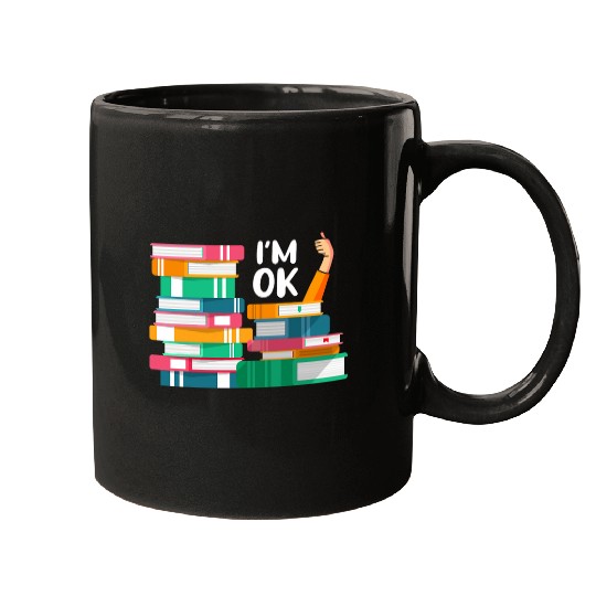 Reading Book Lovers Im Ok National Book Lovers Day 8 Mugs