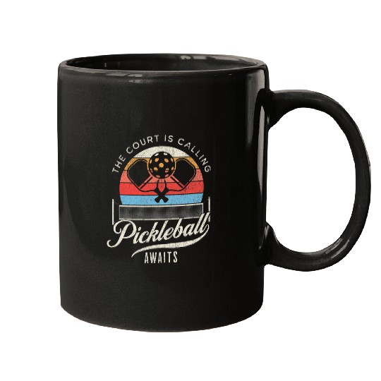 Funny Pickleball Pun The Court Is Calling Mugs
