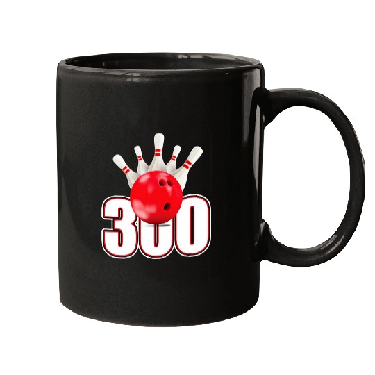 300 Bowling Perfect Bowl Game 120 Pins 12 Strikes Bowler Mugs
