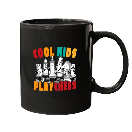 Funny Kids Retro Chess Club Player Lover Girls Boys Chess Mugs