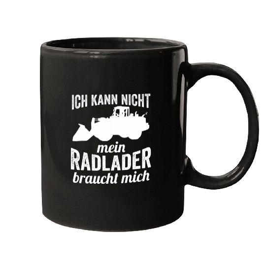 Wheel loader construction site construction worker civil builder Mugs