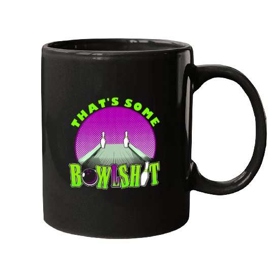 Gift For Bowlers Midnight Laser Bowling Ten Pin Bowling Mugs