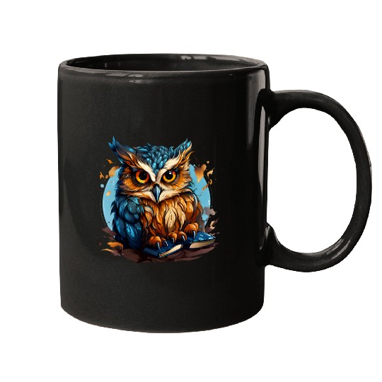 Cute Owl Reading Book Bookworm Owls Mugs