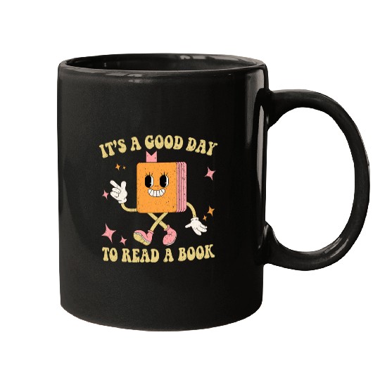 Its a Good Day to Read a Book Librarian Teacher Retrovintagess Mugs
