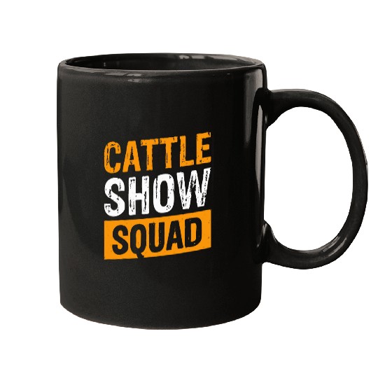 Cattle Show Squad County Fair Livestock Rancher 1 Mugs