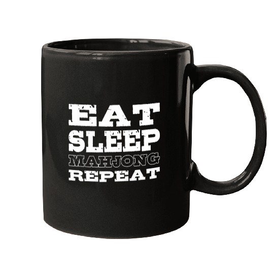 Eat Sleep Mahjong Bettor Mugs