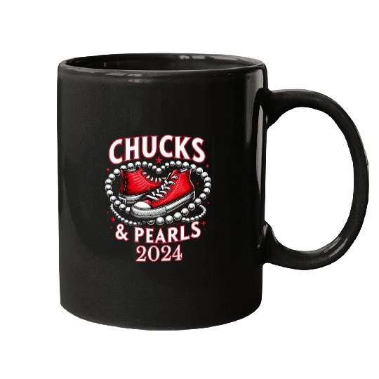 Cute Chucks And Pearls 2024 Mugs