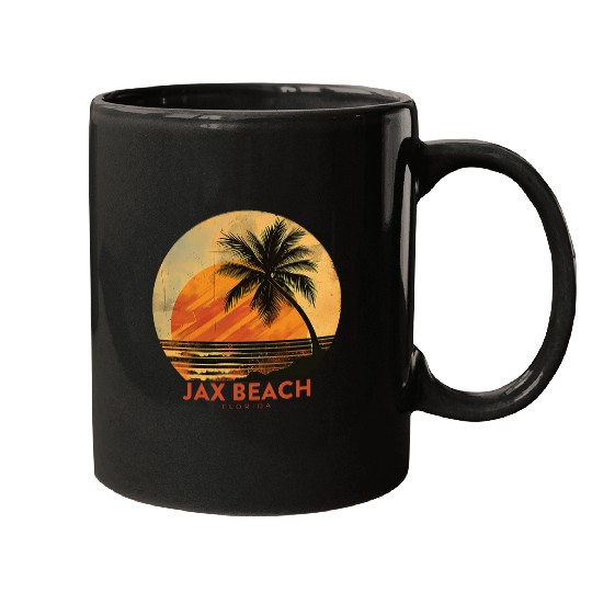 Jax Beach Florida Vacation vintagess Jacksonville FL Holiday 17 Mugs