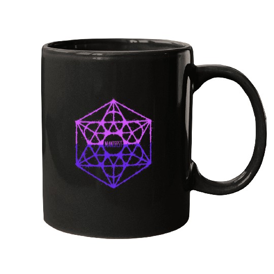 Manifest Hexagram Sacred Geometry Manifestation Mugs