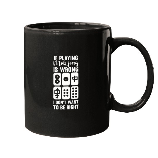Funny Mahjong Player Chinese Board Gaming Fan Solitaire Mugs