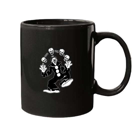 Koko the Clown Juggling Skulls Mugs