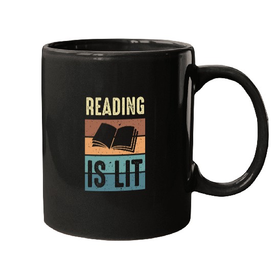 Reading is Lit Book Lover Reading Teacher 5 Mugs