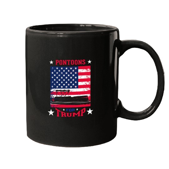 Pro Trump Pontoons For Trump Tee Pontoon Boat Owner Mugs