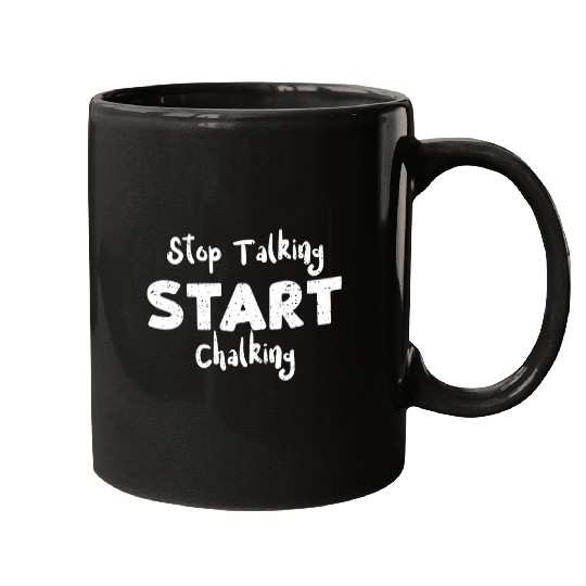 Pool Player Stop Talking Start Chalking Billiard 1 Mugs