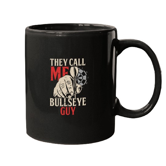 Bullseye Darts Player Dartist Dart Team Throwing Mugs