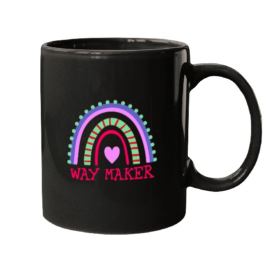 Way Maker Miracle Worker Promise Keeper Faith Light Verse Mugs
