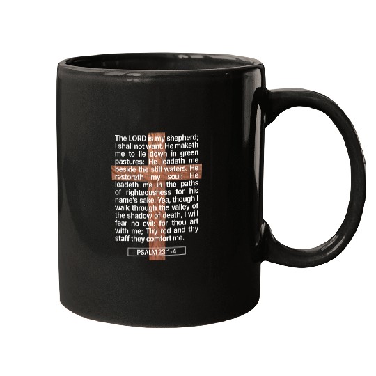 Psalm 23 The Book of Psalms 2314 The Lord is My Shepherd Mugs