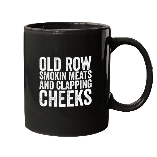 Old Row Smokin Meats And Clapping Cheeks Funny BBQ vintagess Mugs