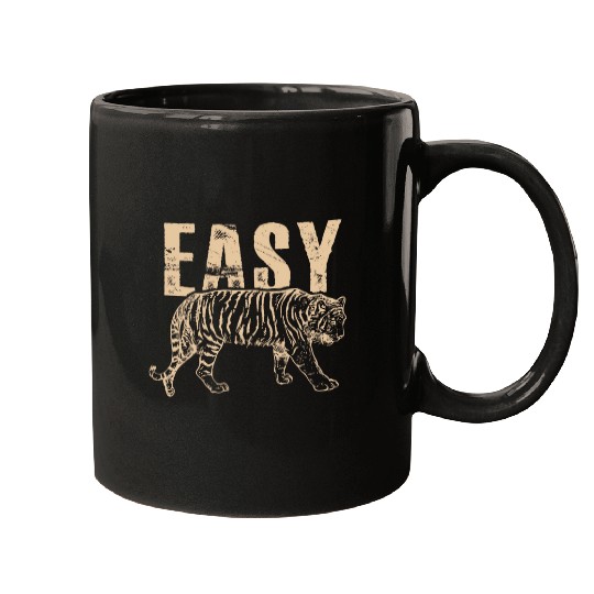 Easy Tiger distressed casualchic graphic for women Mugs