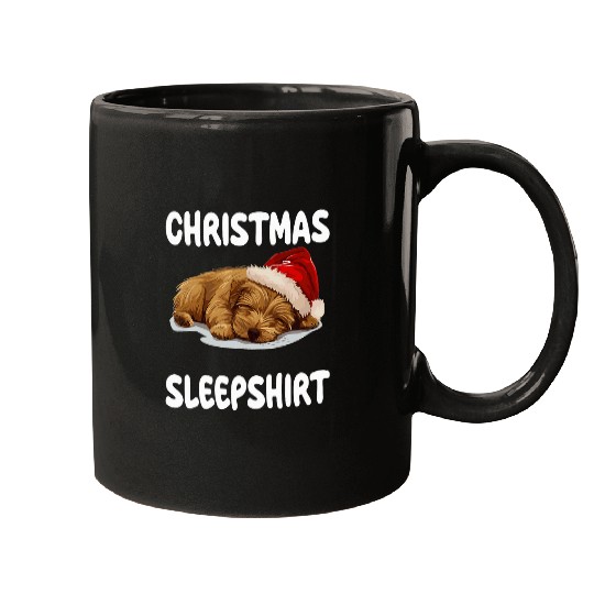 Cute Norfolk Terrier Dog Official Christmas Sleep 4 Mugs