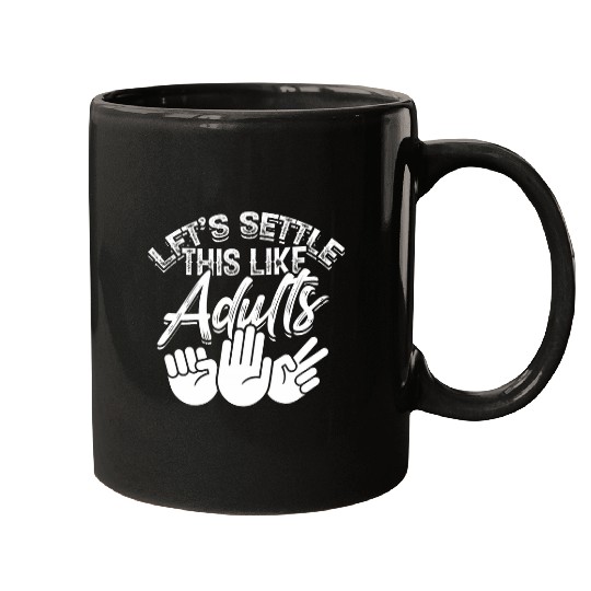 Let s settle this like adults Pokers and Mahjong Game Mugs