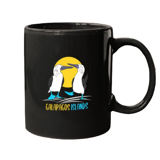 Galapagos Islands Seabirds Blue Footed Booby Bird Mugs