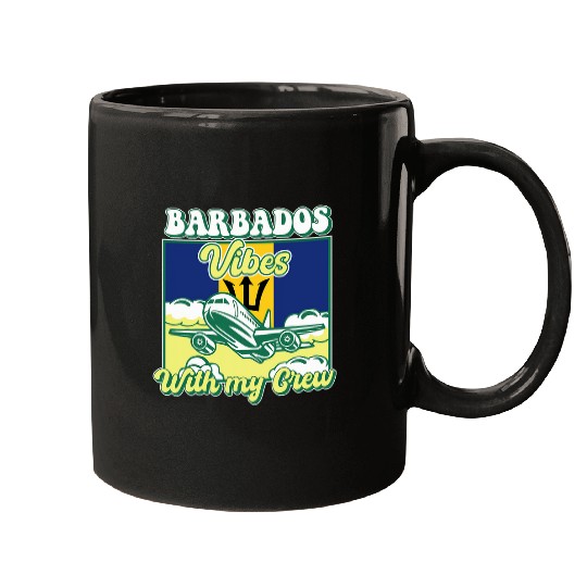Barbados Vibes With My Crew Travel Barbados Mugs